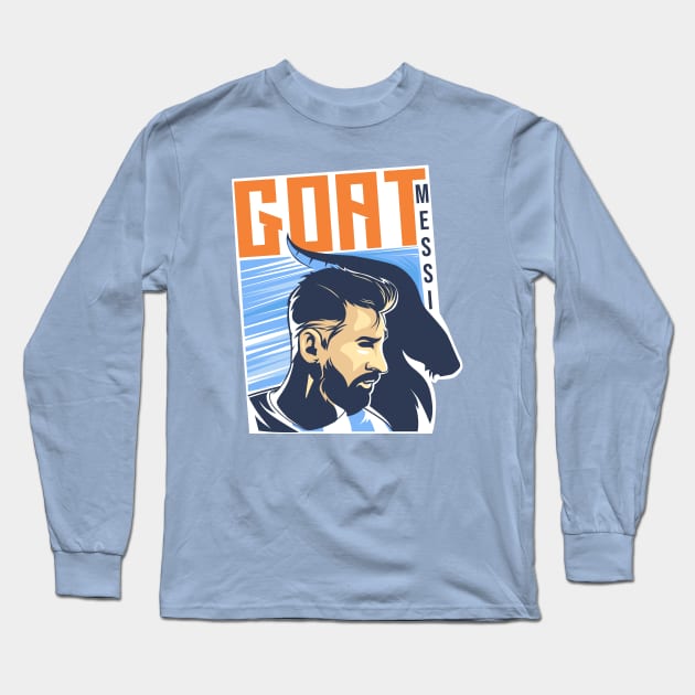 Messi Goat Long Sleeve T-Shirt by The Dare